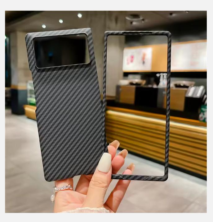 

Чехол для телефона Carbon Dimension Texture для XiaoMi Mix Fold 2 3 PC Plastic Hard Shell Shockproof Fold3 Fold2 Protective Cover For Mix Fold 3 чёрный