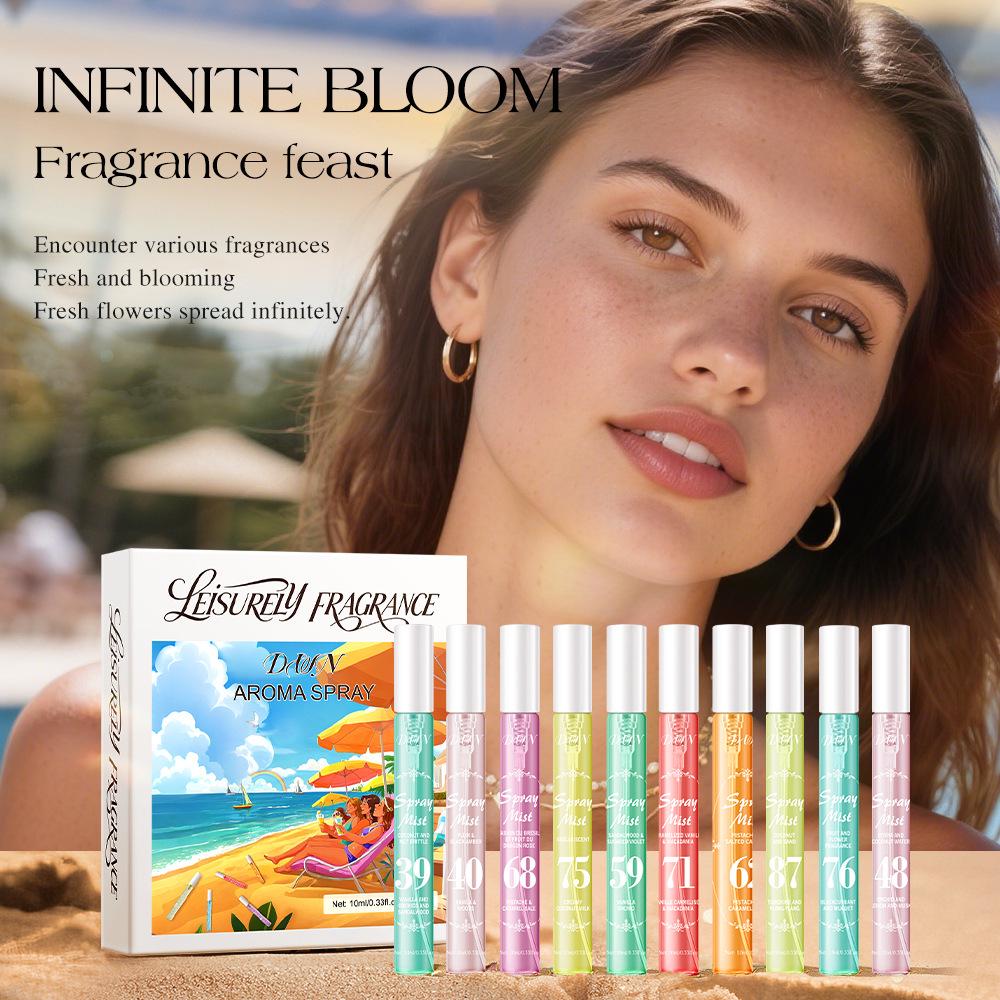 Brazilian Perfume Gift Box: Alcohol-Free, Long-Lasting 10ml Hair & Body Fragrance Spray