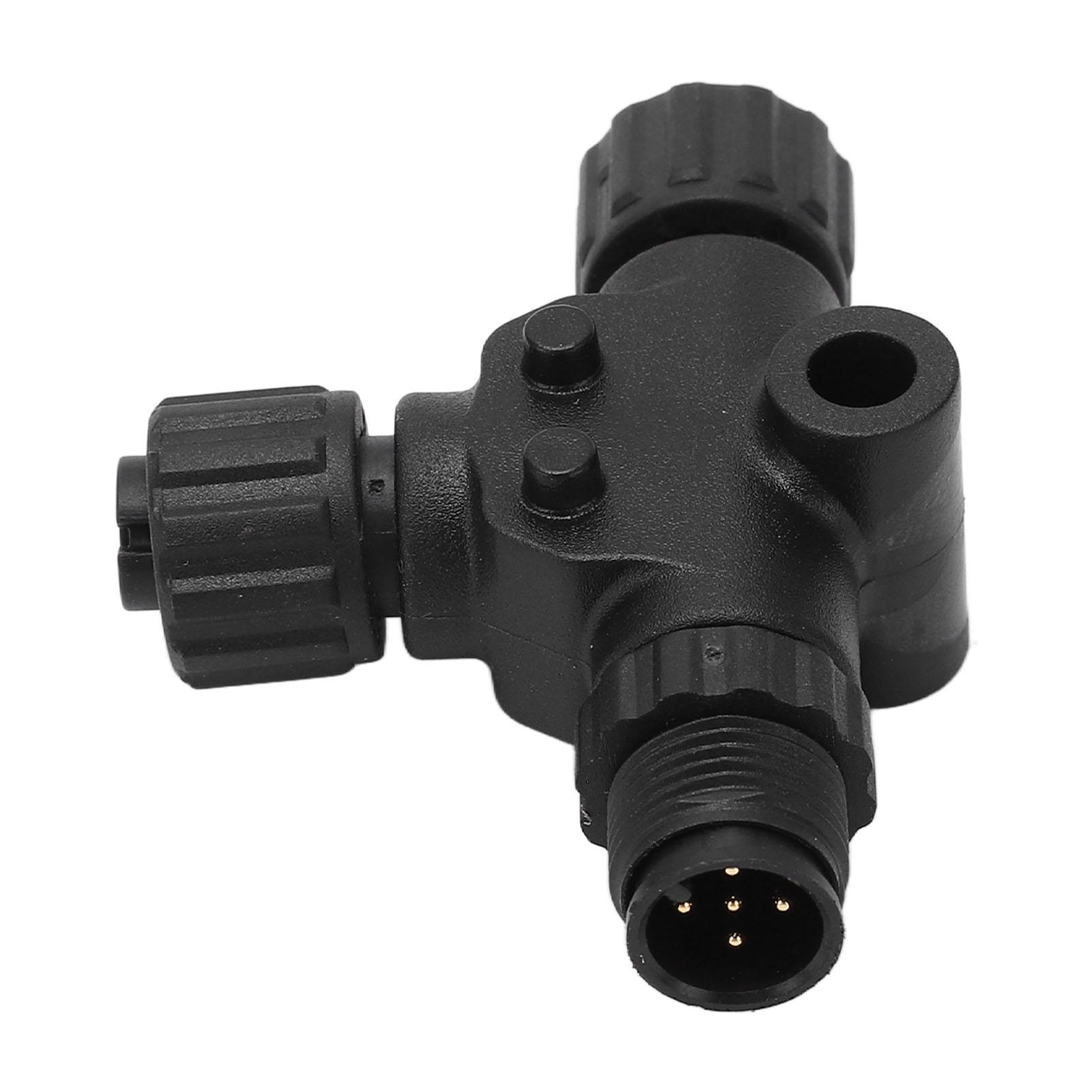 

Для разъема NMEA 2000 T, 3 порта, 5 контактов, резьба M12, IP67, водонепроницаемый, для сетей Garmin чёрный