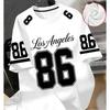 Mens Loose Fit Short Sleeve T-Shirt With Digital Print Quick Dry Breathable Cotton Blend Sports Casual Wear