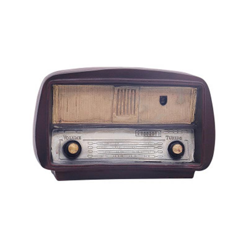 Vintage European Nostalgic Resin Radio Ornament – Retro Gift Craft