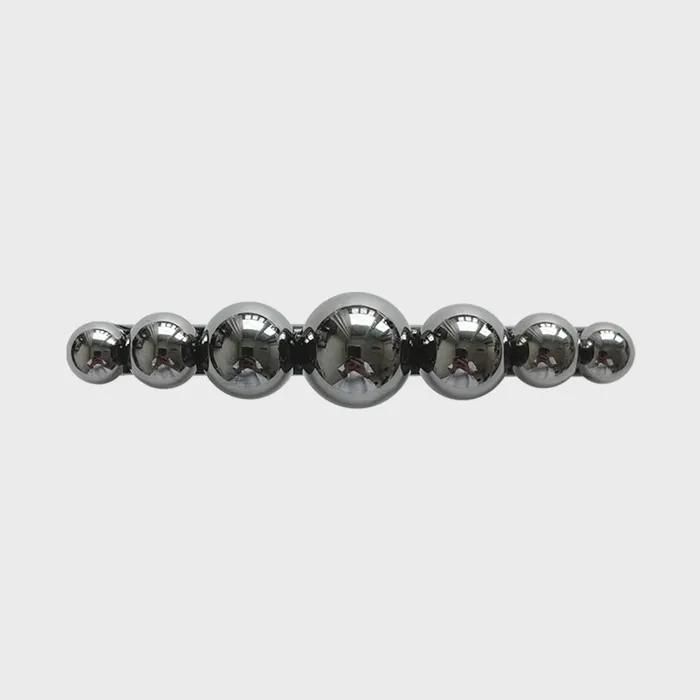 Hair Pin Silver Ball _ BK