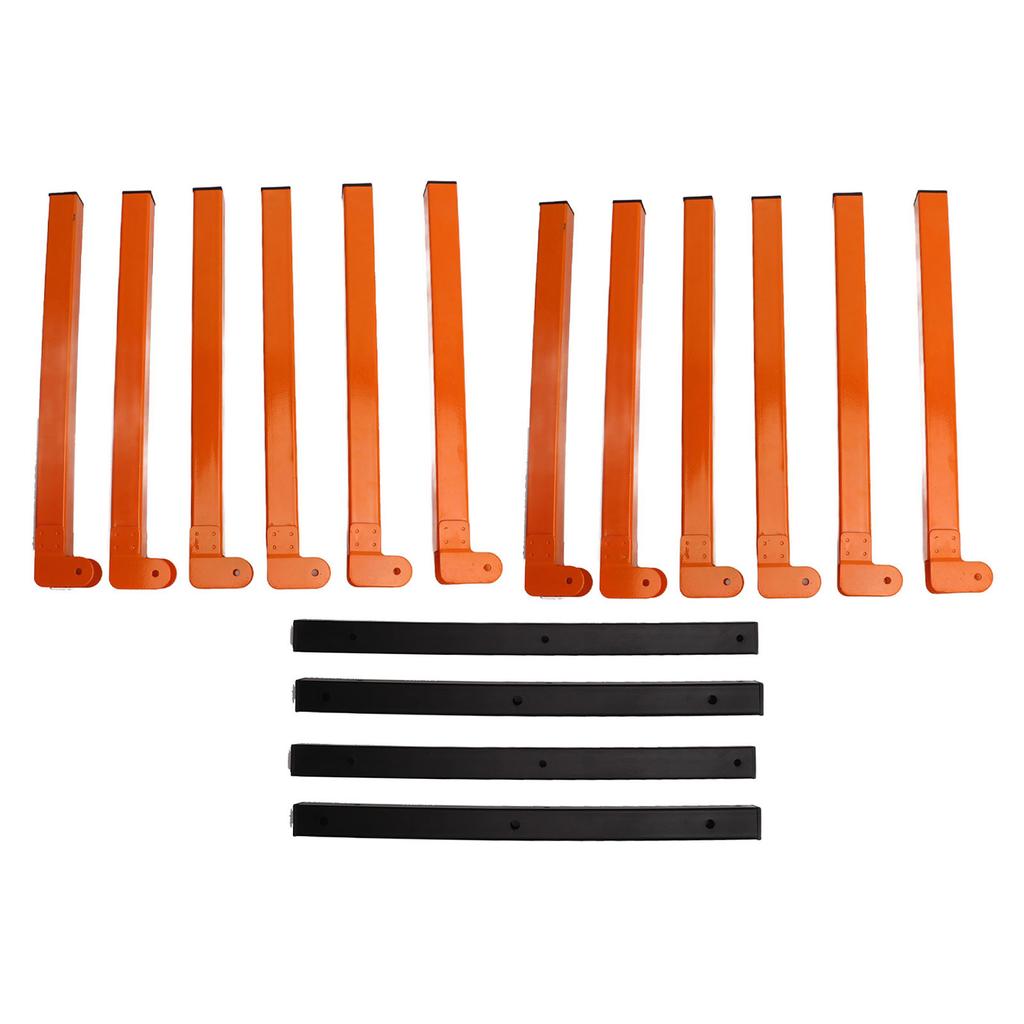 4Pcs Wall Mount Wood Organizer Steel Strong Bearing Space Saving Lumber Storage Metal Rack for Indoor Outdoor Use