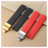 Non-Slip High Elasticity for Tissot T-Touch 21 20mm Black Orange T047 T013 T33 Special Interface Anti-Aging Silicone Watch Strap