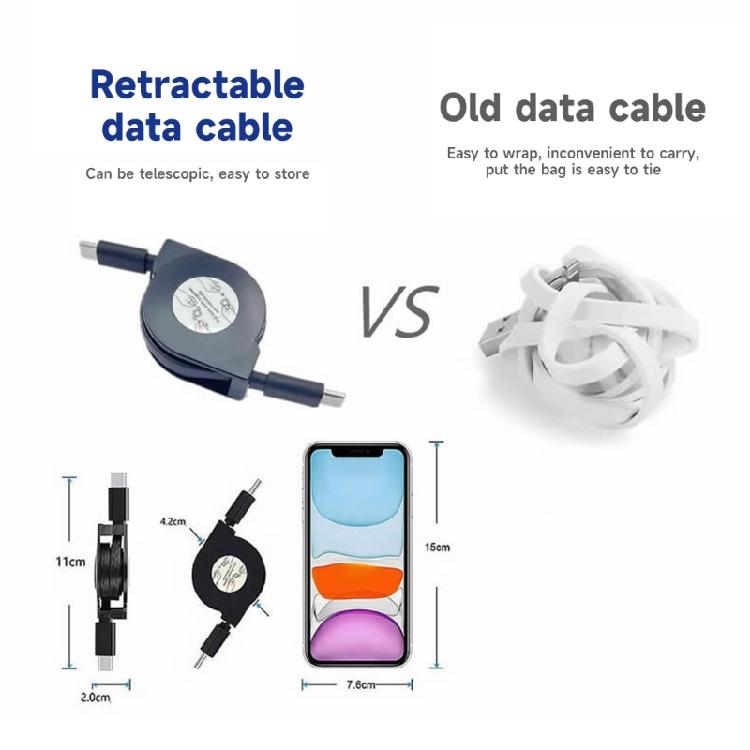 Type C Charging Cable up to 100cm, Supports QC/PD Fast Charging, 60W Power Out