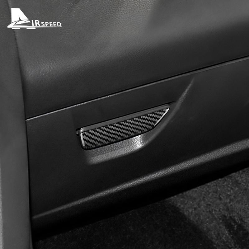 Real Soft Carbon Fiber Sticker For Ford Focus SE RS ST Ecoboost 2012 2013-2015 2016 2017 2018 LHD RHD Car Passenger Glove Box