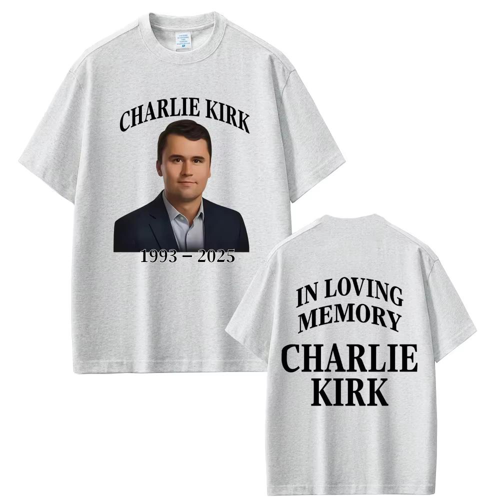 In Loveing Memory Charlie Kirk Freedom Tshirt Men Women Tribute Memorial American Hero Tee Patriotic Activism Shortsleeved Top