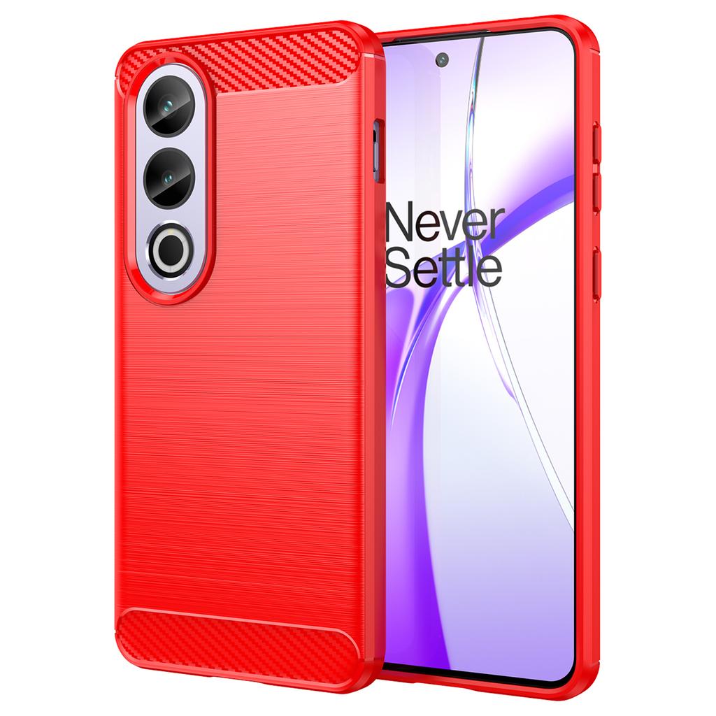 For OnePlus Ace 3V 5G Case Carbon Fiber Texture Brushed TPU Phone Back Cover