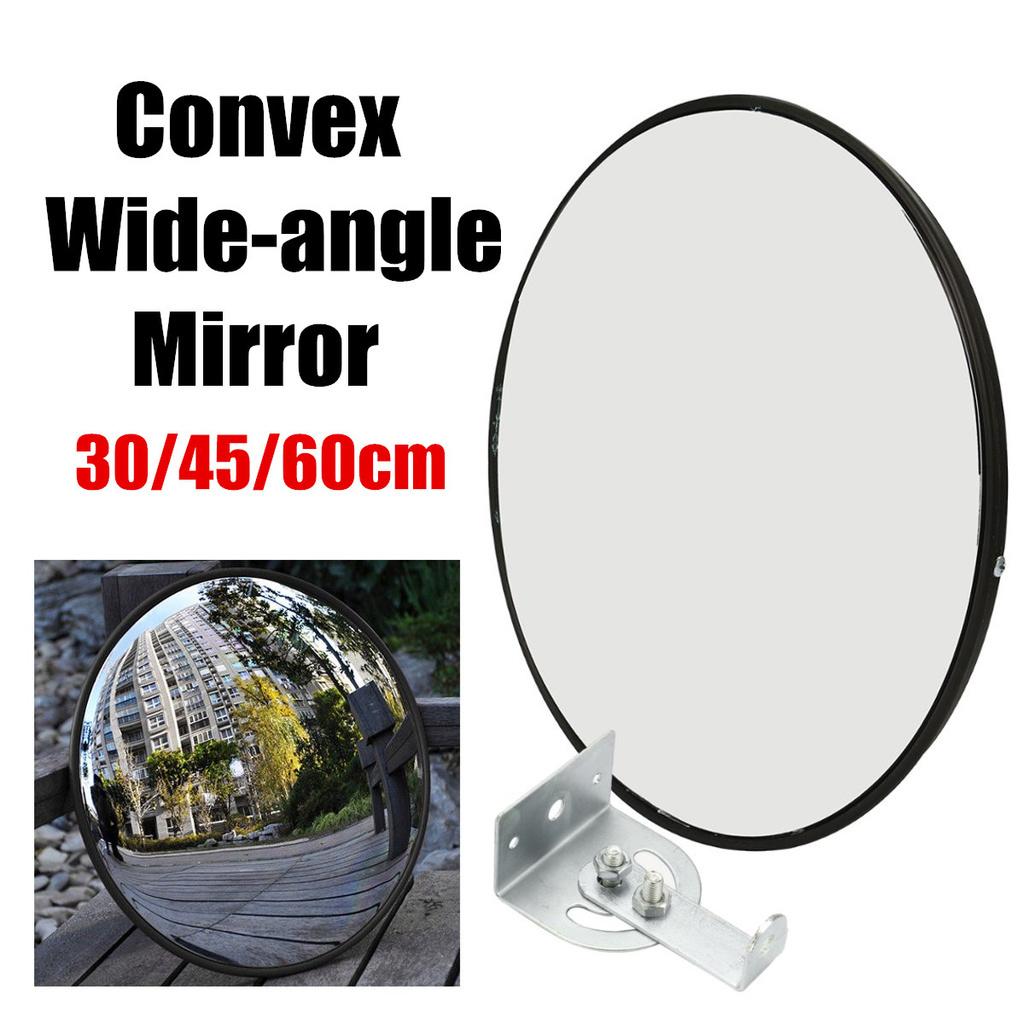 3 Size 180 Degrees Traffic Wide Angle Mirror Safety Outdoor Indoor Mirror Angle Convex Security Mirror Wall Dome Replacement 30/45/60cm