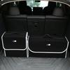 Geantă de depozitare pentru portbagajul mașinii Cutie de camping din piele Pliabilă Organizator cu embleme auto Accesorii pentru BMW M Performance E36 E60 E90 E46 M5