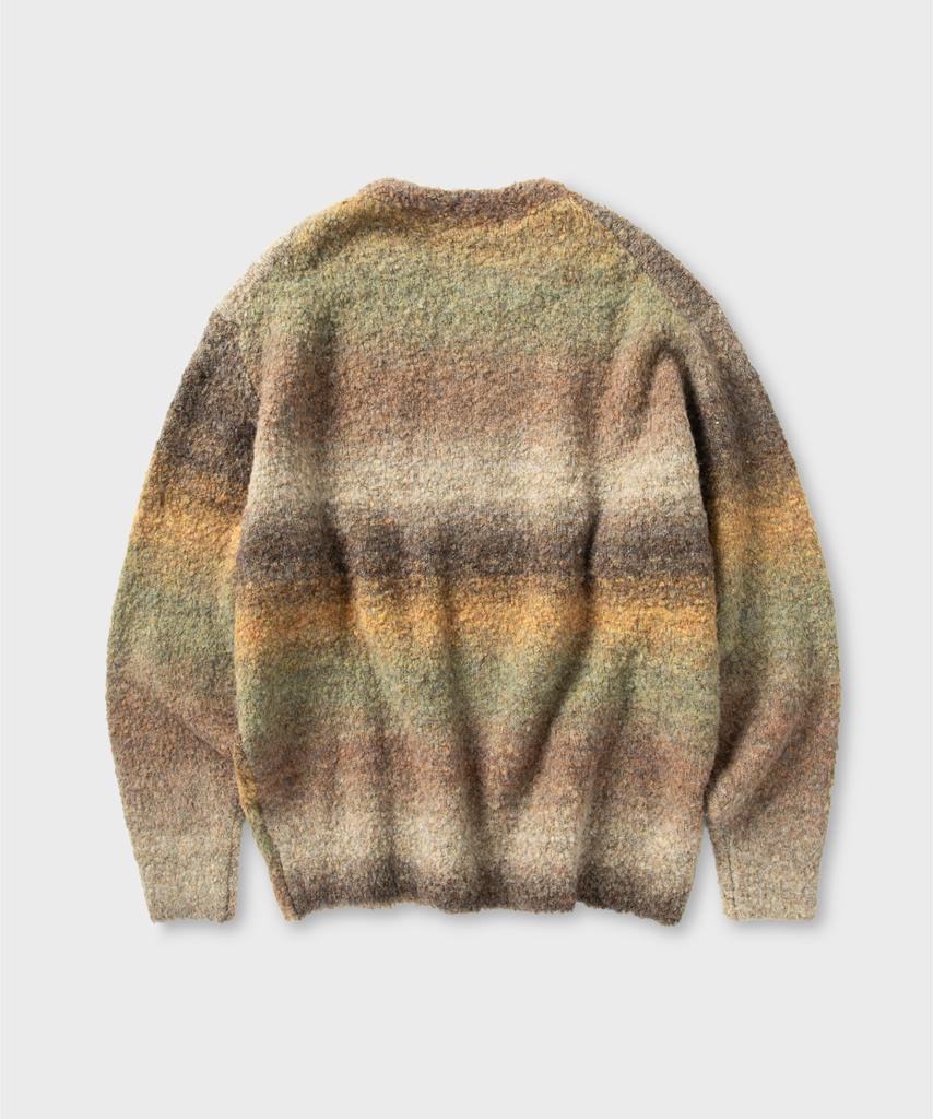NONBLANK Gradient Round Knit_Olive Brown