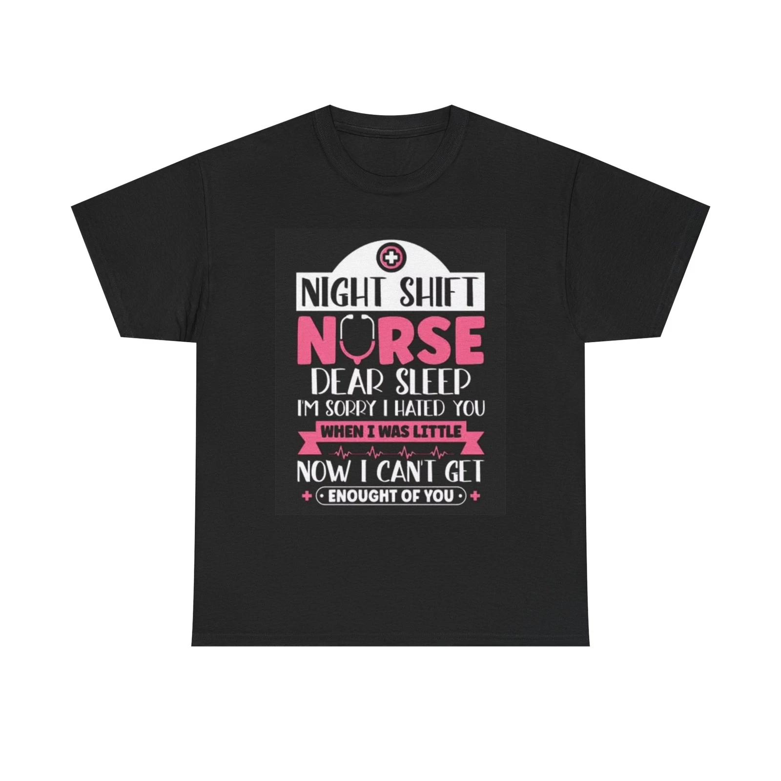 Men s and Women s T-shirts Night Shift Nurse XL