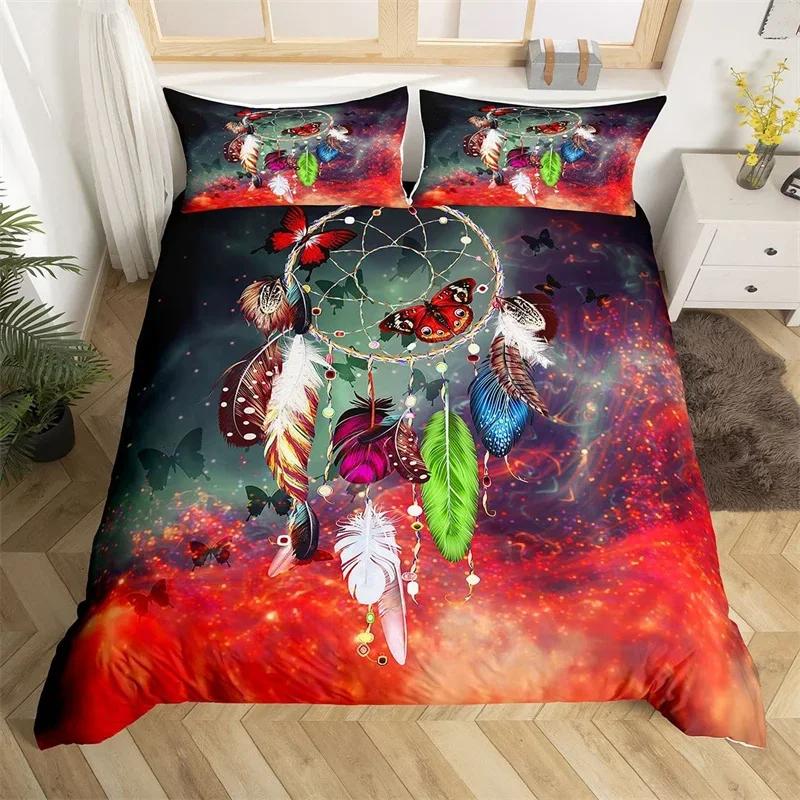Bohemian Traumfänger Bettwäsche-Set Exotisches Galaxie Bettwäsche-Set Sternbild Twin King Deckenbezug Für Mädchen Teenager Zimmer Dekoration