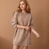 New Autumn Winter Loose Fashion Outer Wear Twist Mid-length Sweater Japanese Retro Sweater for Women
