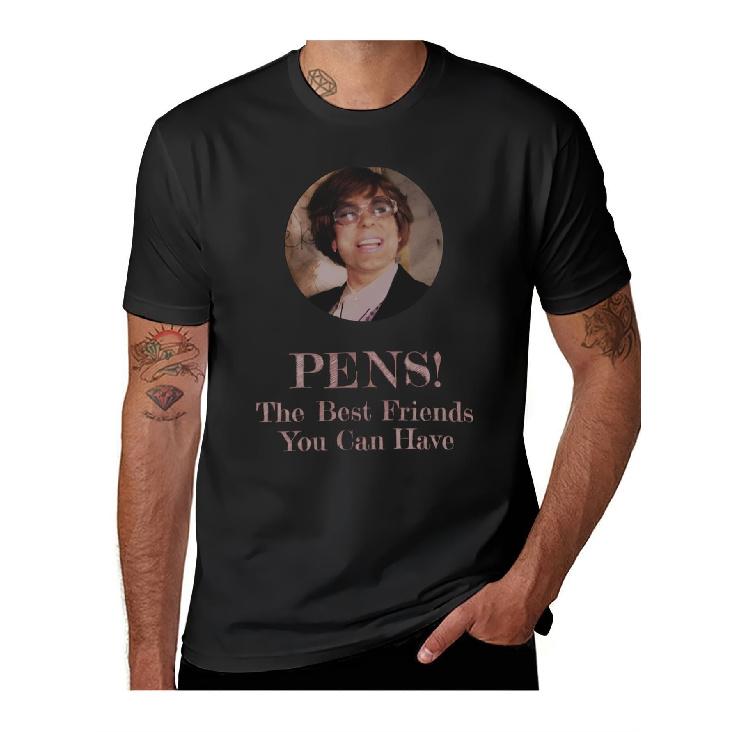 The League of Gentlemen - Paulines Pens Mens Graphic T-Shirt, Casual Short Sleeve Crew Neck Tee, 220G, Big & Tall Sizes, Tropical Print, All-Season S чёрный