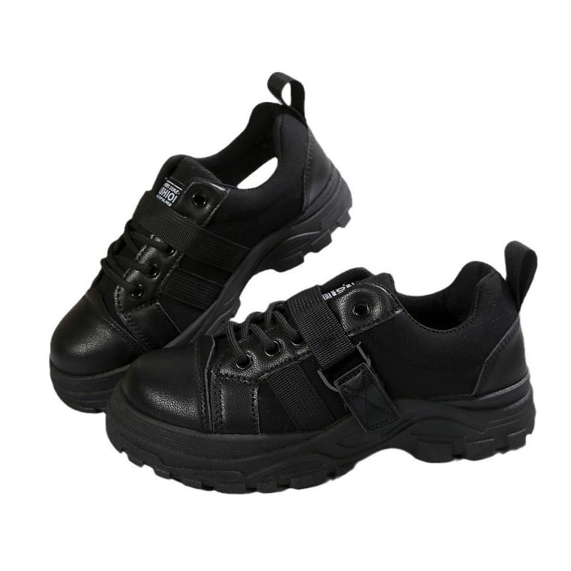 New Thick-soled Casual Sports Single Shoes Women's Shoes Four-season Thick-soled Front Lace-up Sports Single Shoes Women