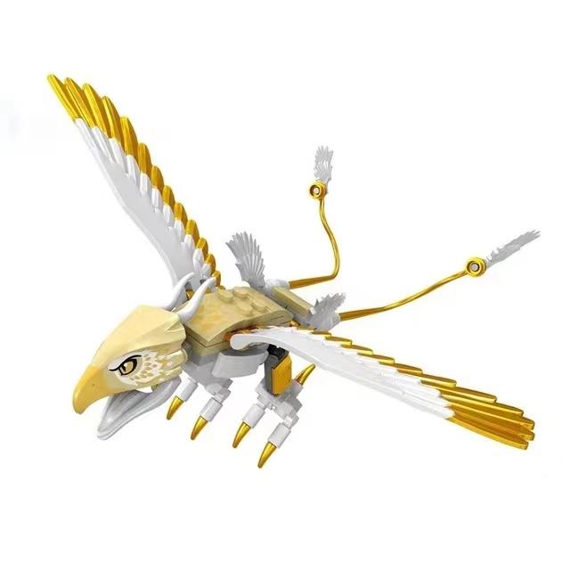 Big Shark Dwarf Boar Horned Sheep Mount Animal Armor Accessories Weapons Medieval Knight Figures Building Blocks Children Toys