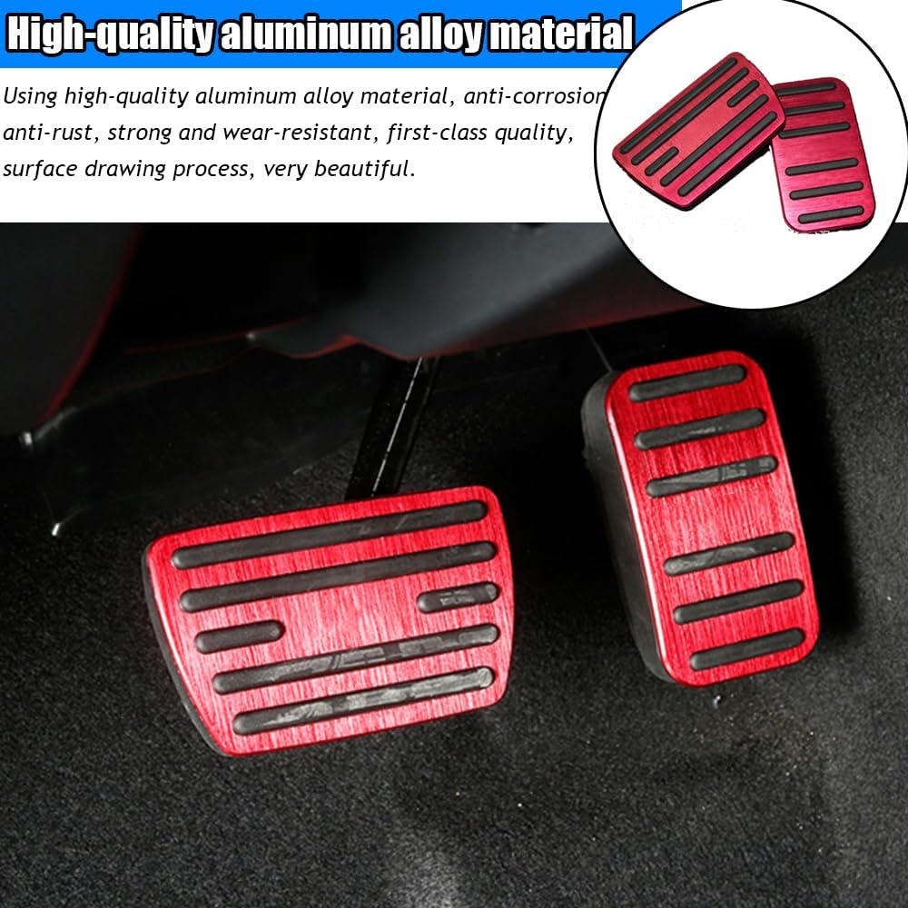 Kakash Custom Interior Accessories for Honda 10th Civic 2016-2021 11th Civic 2022 2023 aluminium alloy Gas Accelerator Pedal Covers,Anti-Slip No