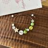 Lovely Apples Bracelet with Brown Cord Fashion Accessory for Girls Parties and Gifts
