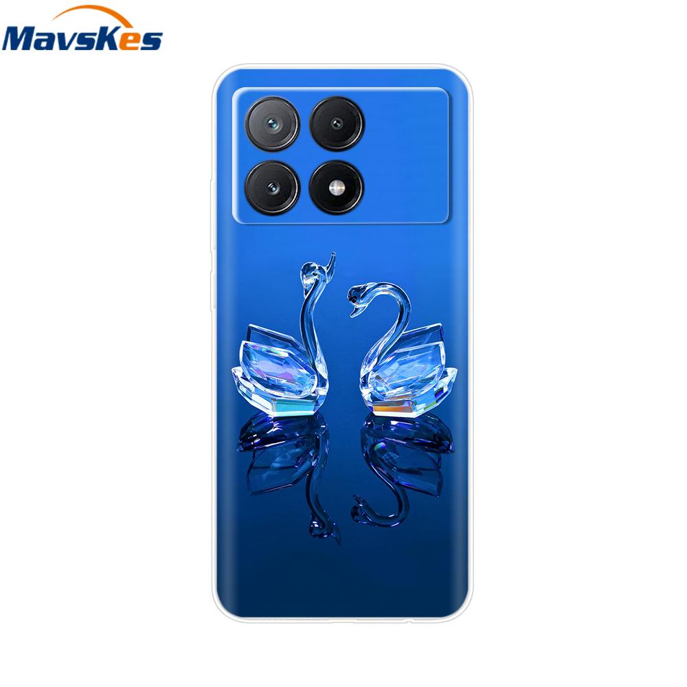 Poco X6 Pro Case Soft Clear Silicone Phone Case For Xiaomi Pocox6 Poco X6  X 6 Pro X6Pro 5G Shockproof Shell Mask Bag Back Cover