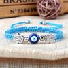 Hand of Fatima Pendant Bracelet Turkish Blue Evil Eye Lucky Red Braided Rope Handmade Adjustable Couple Jewelry For Women Men