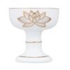 Buddhist Altar, Shinto Altar, White Gold Lotus Buddhist Vessel Set of 6, AM-TM647