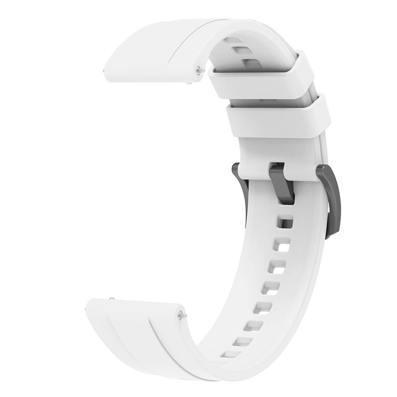 

For Huawei Watch GT 4 46mm Smart Watch Band 22mm Silicone Strap Replacement White