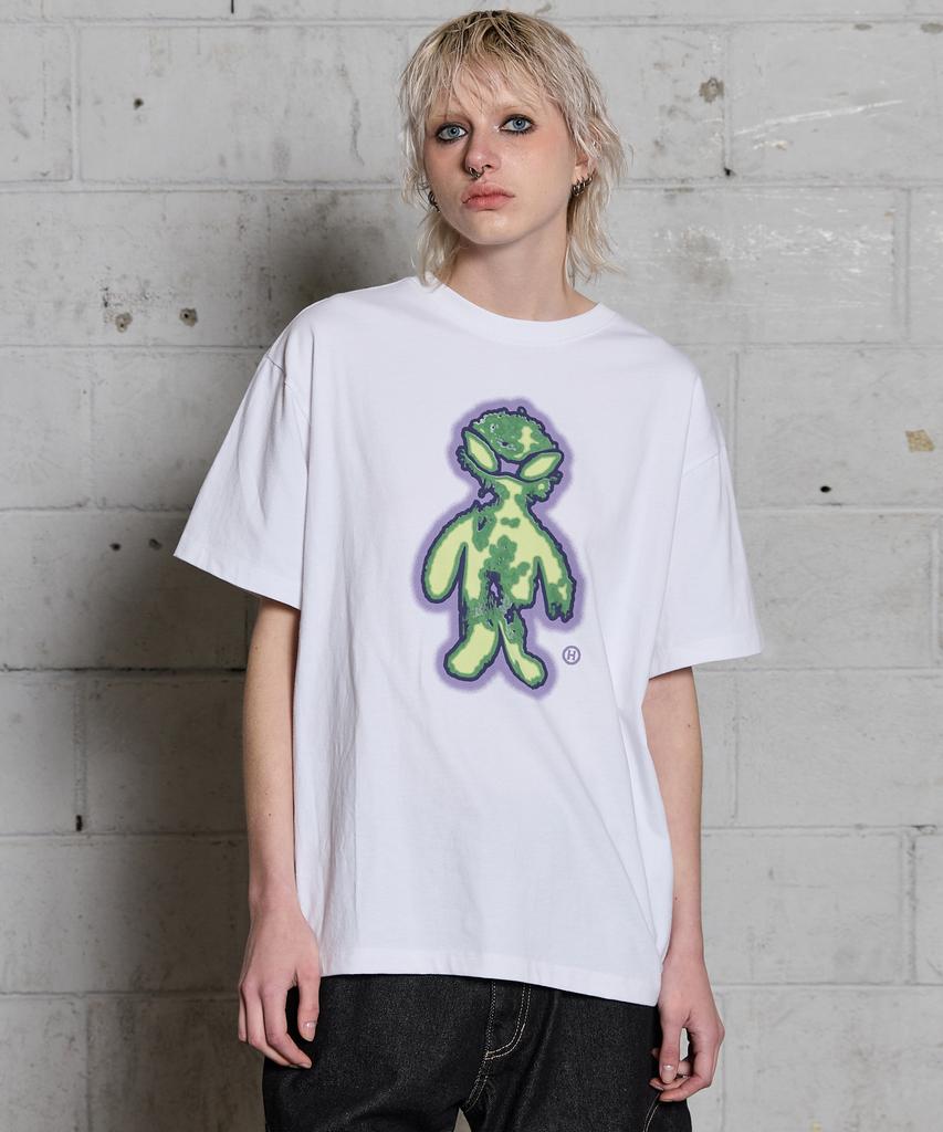 HOODHOOD Fever Alien Short Sleeve T-Shirt White