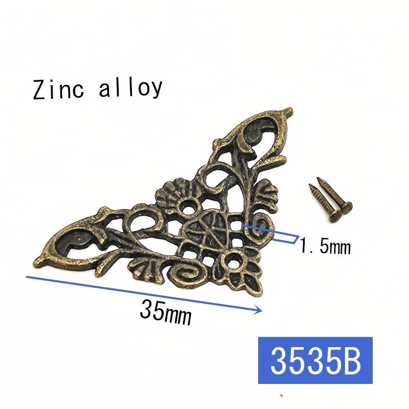 4 stücke Schmuck Box Protector Dekoration Ecke Halterung Antike Rahmen Buch Menüs Schmetterling Protector