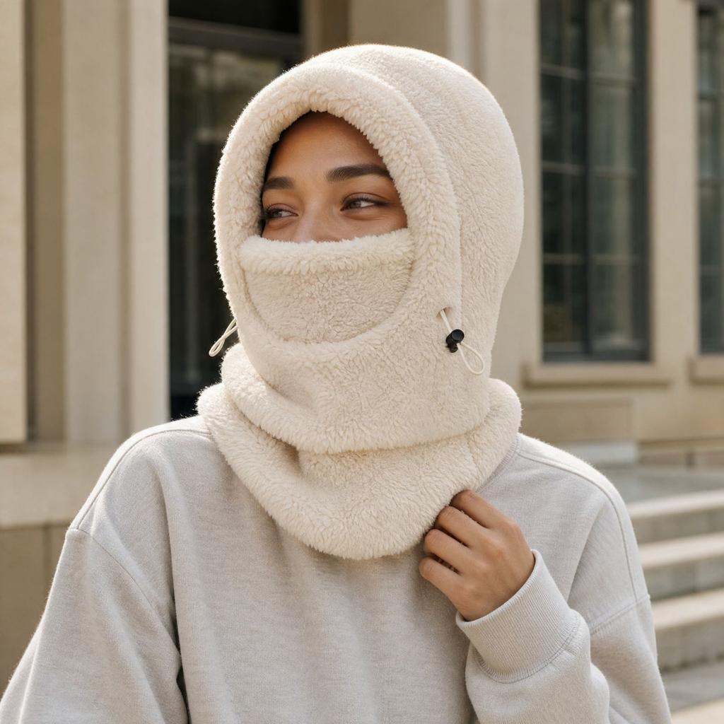 Unisex Winter Face and Hat for Cycling, Windproof Cold Outdoor Use