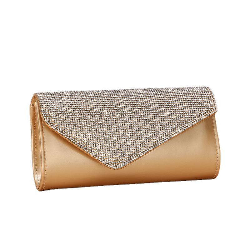 European-American Rhinestone Evening Clutch: Women's Luxurious Single Shoulder Bag