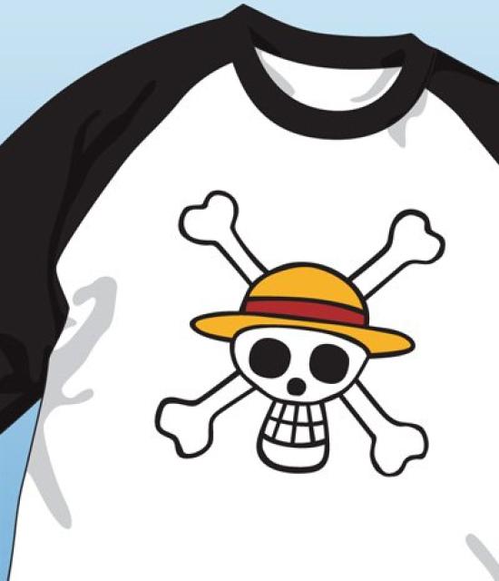 

ONEPIACE Pirate Flag Raglan Black L [COSPA] T-shirt Size