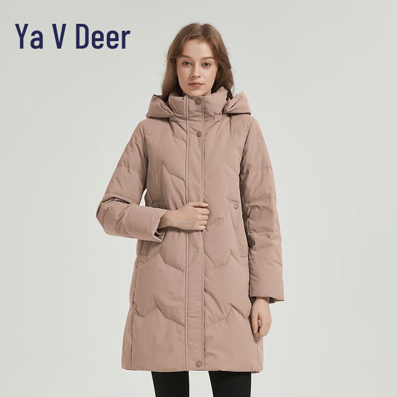 

Ya Lu Women s Long Detachable Hood Down Jacket L