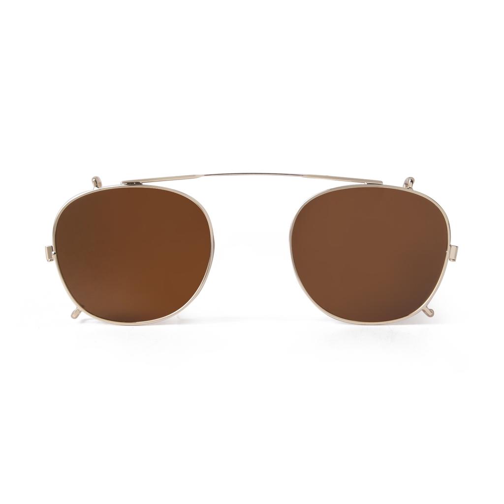 Klassiska Vintage Runda Fyrkantiga Clip-on Solglasögon Män Kvinnor Lyxmärke Designer Retro Avtagbara Polariserade Flip-glasögon SZ06M