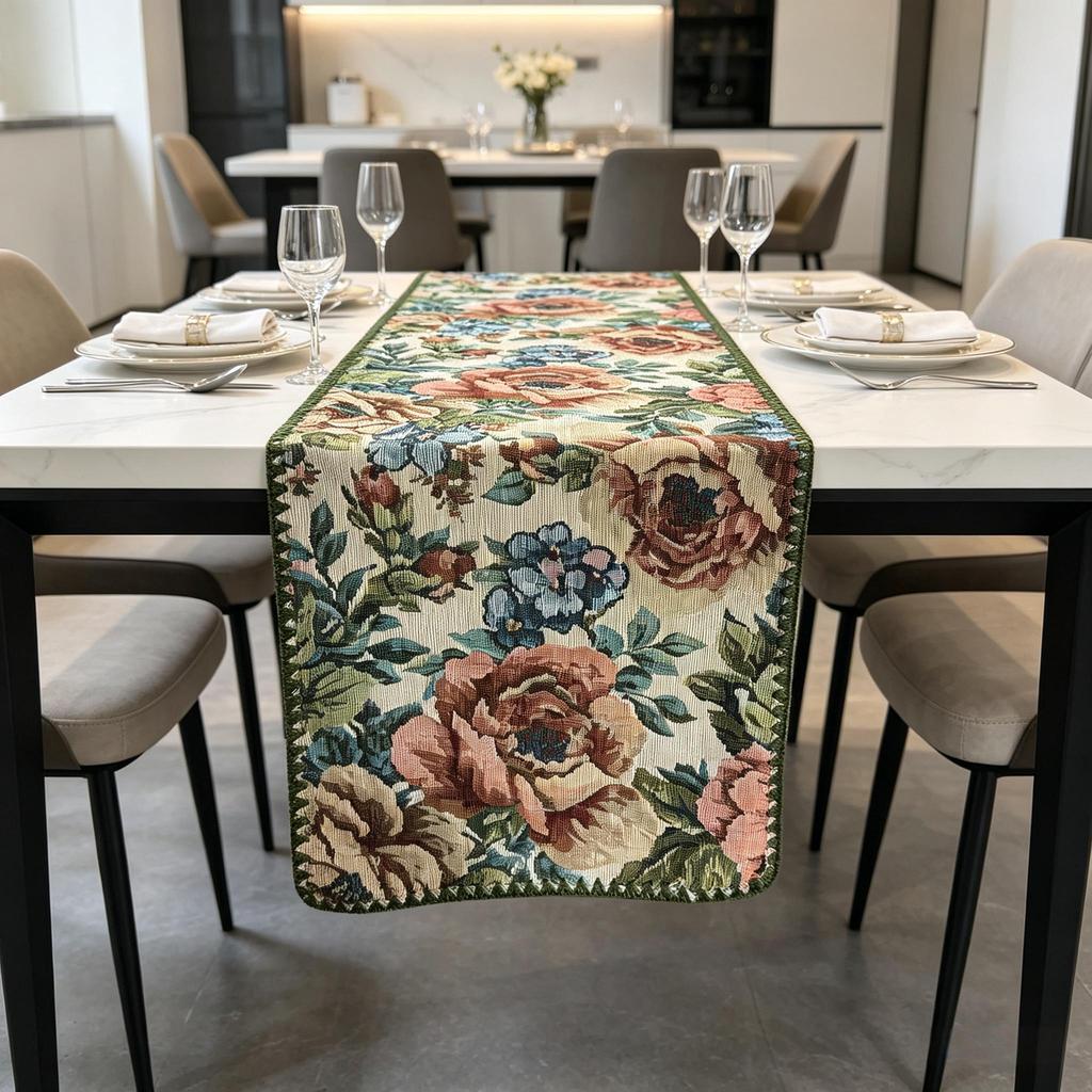 Dining Table, TV Cabinet & Center Table Washable Modern Cotton Linen Nordic Design Table Runner