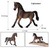 Oenux Farm Animals Steed Foal Clydesdale Arabian Horse Model Action Figures Equestrian PVC Collection Education Kid Toy Gift