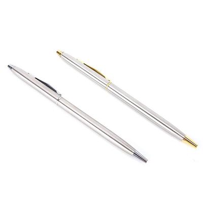 1Pc Metall Kugelschreiber Schreibwaren Edelstahl Stange Rotierenden Stift Kugelschreiber