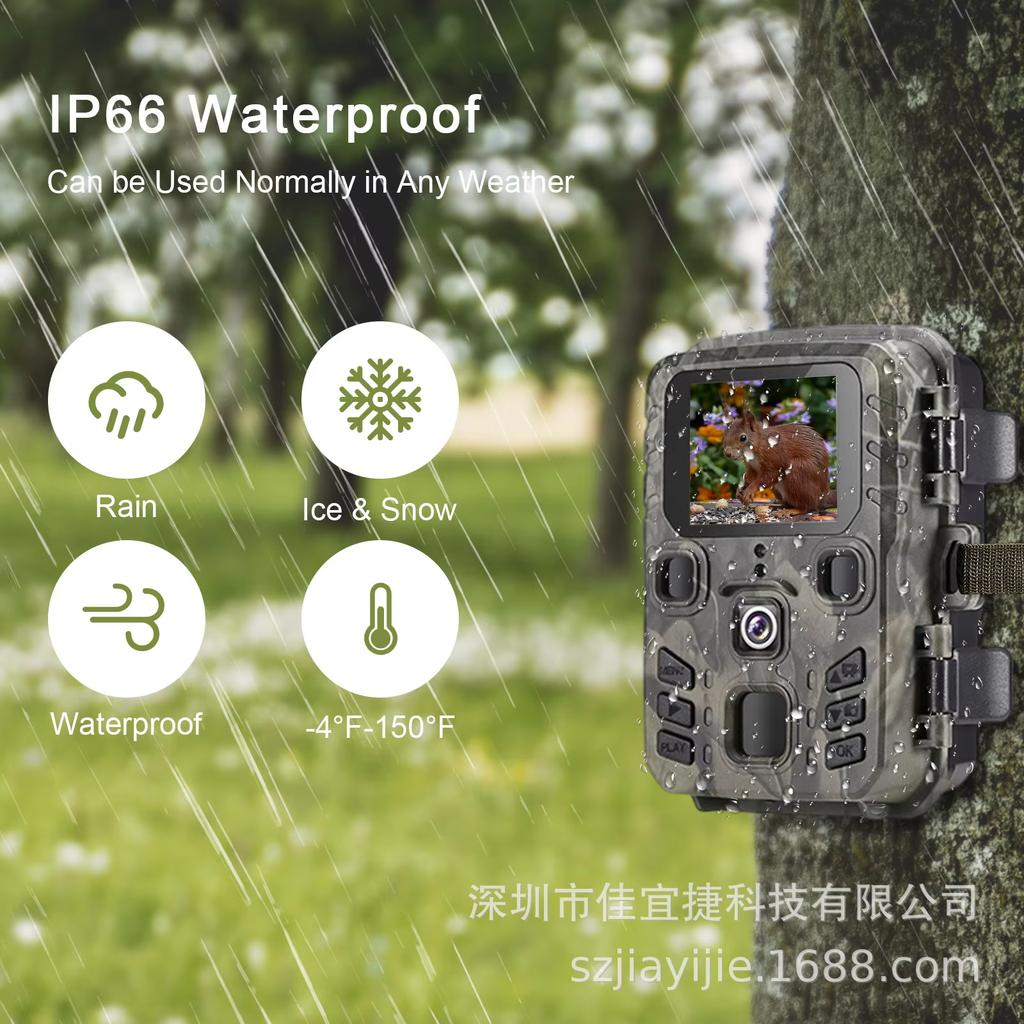 Outdoor Wifi Hunting Trail Camera 20MP 1080P Wildlife Tracking Camera IP65 Night Vision Waterproof Trap Camera