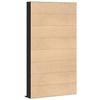 CD Shelf In Black Oak Effect 101 X 23 X 177.5 Cm Engineered Wood
