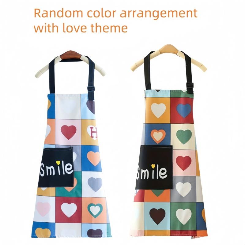 1pc Cooking Apron High quality and creatively designed kitchen aprons with adjustable pockets, perfect for cooking and chef use