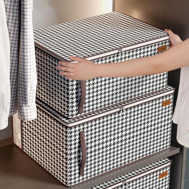 Quilt Bag Visible Window Household Supplies Easy Access Reinforced Handle Quilt Organizer Convenient Organizing Non-woven Fabric