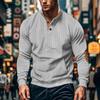 2026 Autumn and Winter New Casual Stand Collar Long Sleeve Pocket Sweatshirt for Men