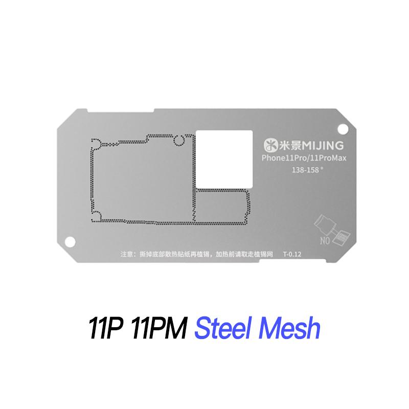 Mijing Z20 Pro Reballing Stencil Fixture Kits for iPhone X-17 Pro Max Motherboard Middle Frame Planting Tin Platform Hand Tools