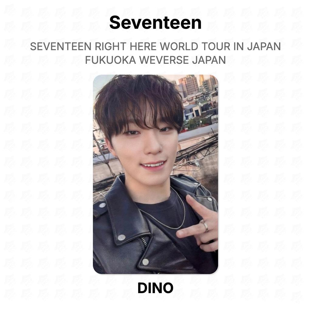 Seventeen PRÁVĚ TADY SVĚTOVÉ TURNEÉ V JAPONSKU FUKUOKA WEVERSE JAPAN Oficiální fotokarta