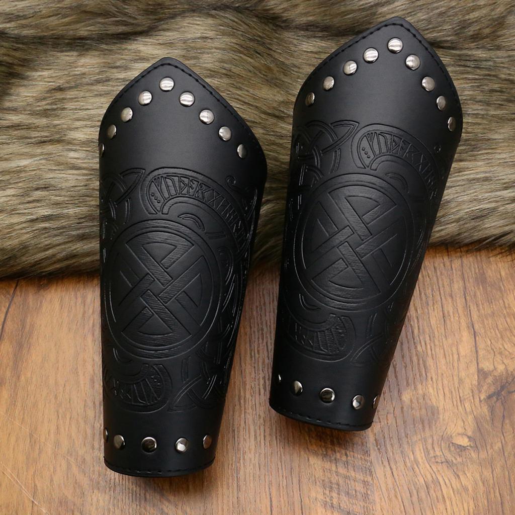 Renaissance Wikinger Kostüm Zubehör, Mittelalterliche Piraten Leder Armschienen Gürtel Halloween Renaissance Cosplay Kostüme