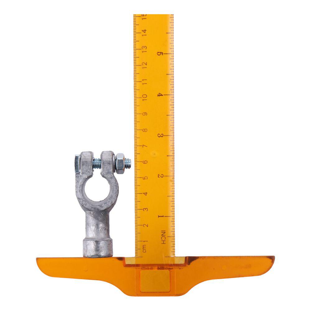 1Pair Car Assessories Parts Lead Battery Post Adapter Silver Nuts Side Post Battery Cable For Car