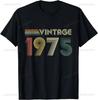 50th Birthday Gifts Men Women 50 Years Old Vintage 1975 Party T-Shirt Women Men Clothing Streetwear Graphic T Shirts Tops