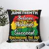Juneteenth Is My Independenc Day Square Pillow Cases Black Pride Cushion Covers Novelty Zipper Decor Pillowcase for Home 4040cm