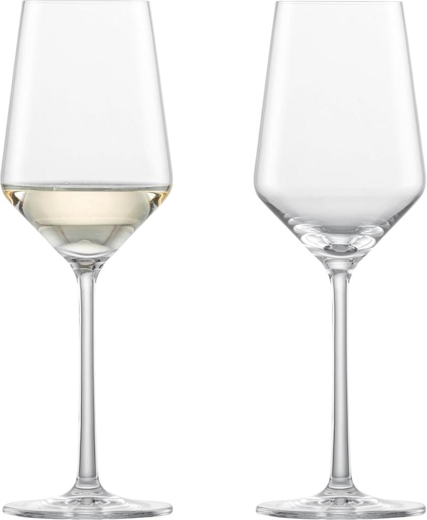 Zwiesel Wine Glasses, Pure, for All White Wines, Riesling, Pair, Machine-Made, m122349