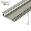 0.5m/1m H40/50/65mm LED Baseboard Bar Light Aluminium Profile Channel Metal Wall LED Skirting for Corridor Strip Linear Lamp